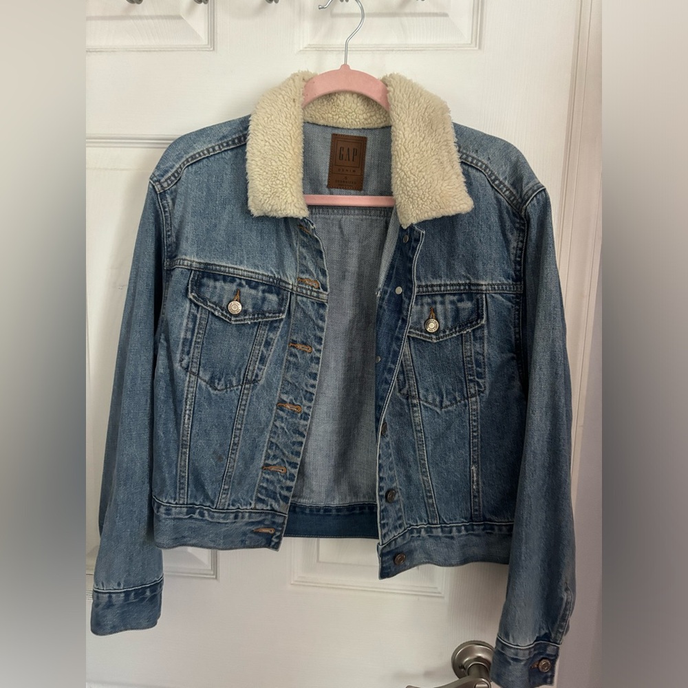 GAP Denim Jacket with Cream Accents
